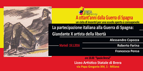 La partecipazione italiana alla Guerra di Spagna: Giandante X artista della libertà