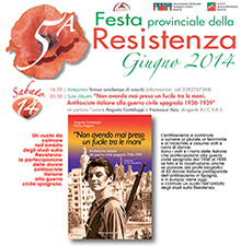 Presentazione del libro a Rovato  alla festa dell’Anpi di Brescia