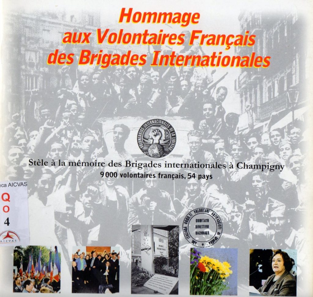 Hommage aux volontaires français des Brigades Internationales