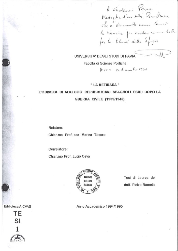 La retirada : l’odissea di 500.000 repubblicani spagnoli esuli dopo la guerra civile (1939/1945)