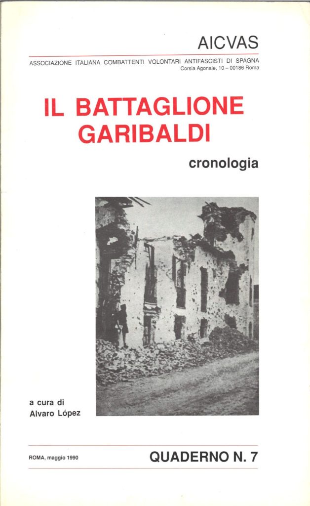 Il battaglione Garibaldi : cronologia