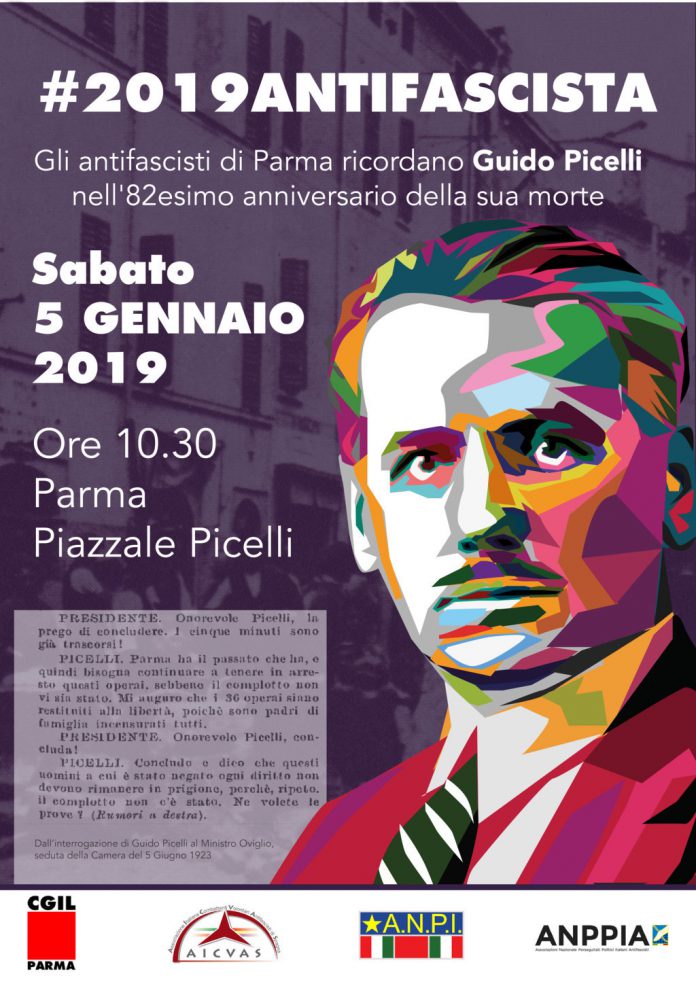 5 gennaio- Commemorazione 82esimo anniversario della morte di Guido Picelli