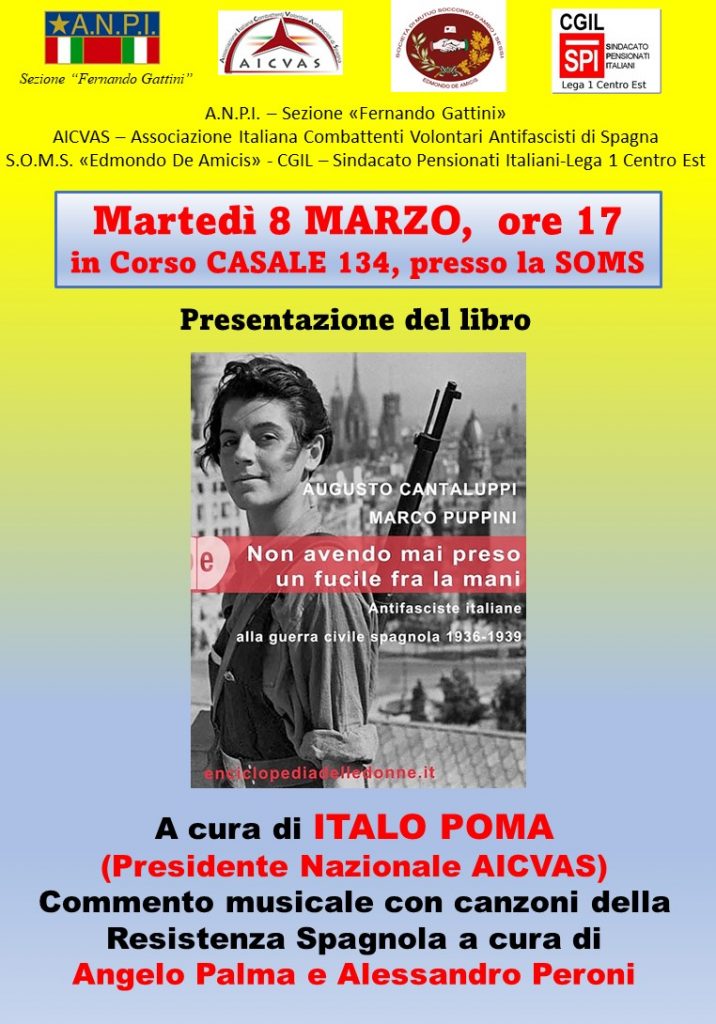 8 MARZO. INIZIATIVA AL DE AMICIS DI TORINO