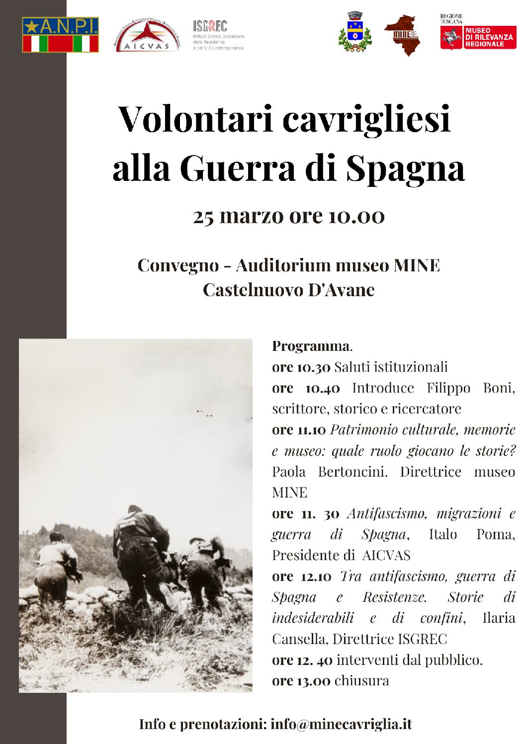 Volontari cavrigliesi alla Guerra di Spagna